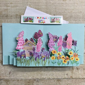 Tuin, Bloemen, Bijenkorf, Cactus, Magnolia, Bloesem, Potten, Vensterdoos, Kruiden, Mooie Bloemen Pop-up kaart - door 2ToTango - bloemen