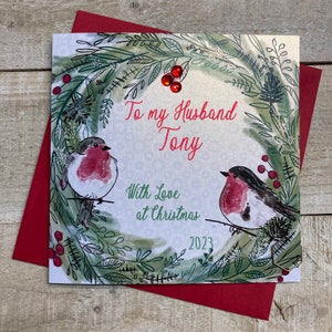 Gepersonaliseerde kerstkaart - Special Friends kleindochter, dochter, nichtje, peetdochter, zoon, kleinzoon, schoonfamilie op maat gemaakte kerstkaartkousen
