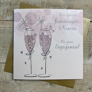 Future fille et belle-fille / Fiancée (femme) Fiançailles ou mariage ou anniversaire de mariage faits main du même sexe, carte de 2 FEMMES