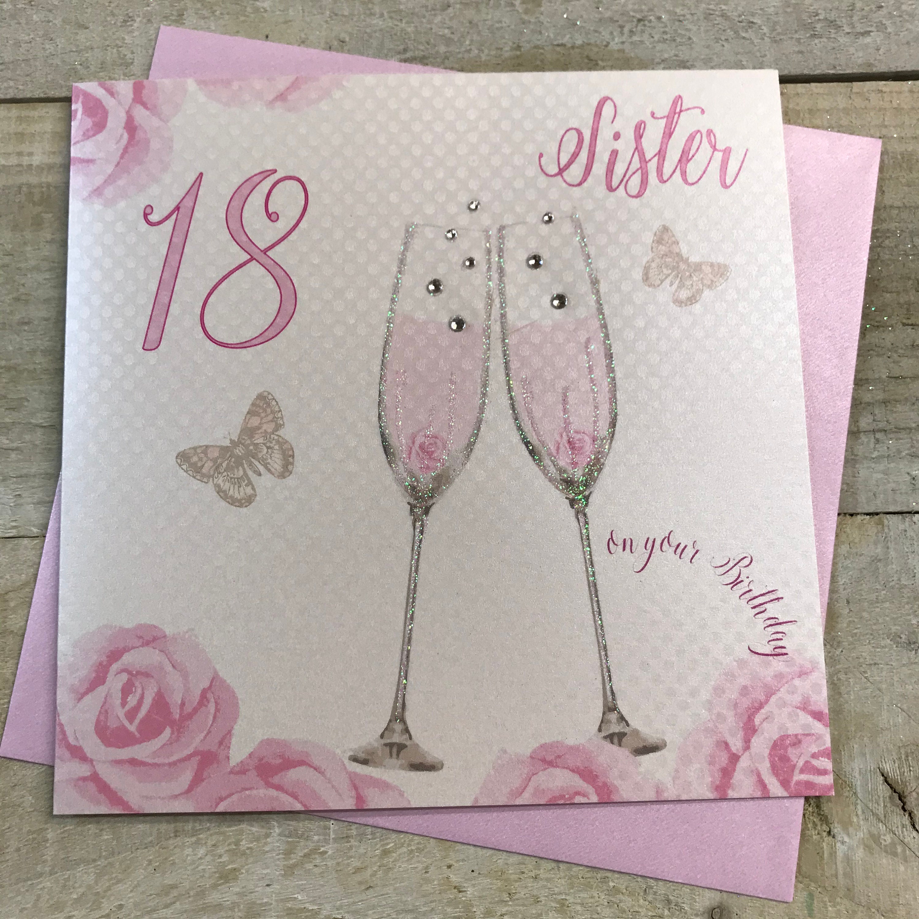 Sister Handmade Birthday Card Age 18 21 30 40 50 60 Etsy