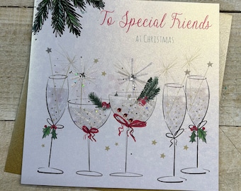 Special Friend, to special Friends, Best Friend, very special Christmas Handmade Card