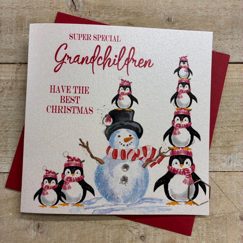 Biglietto di Natale personalizzato con pupazzo di neve