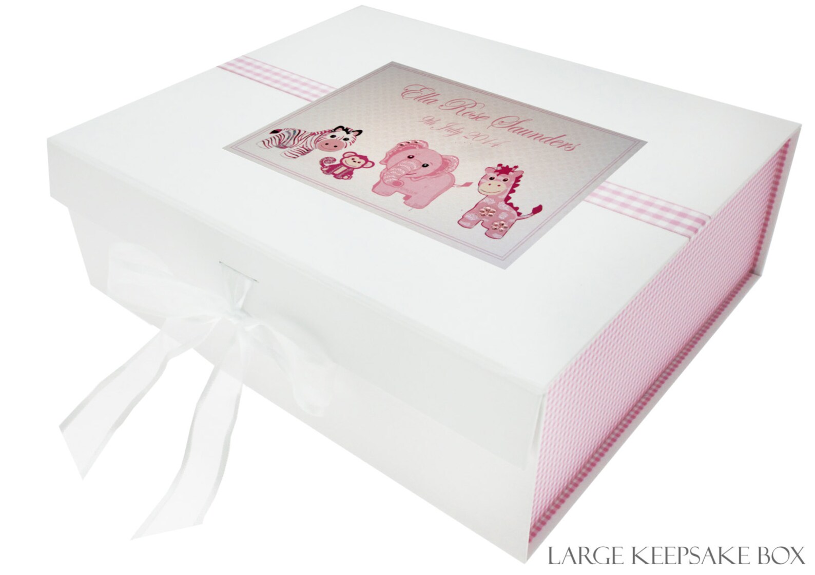Personalised New Baby Keepsake Box Pink Toys Design PL2 - Etsy UK