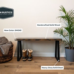 Bench, Entryway Bench, Entry Bench, Wood Bench, Rustic Bench, Farmhouse Bench, Rustic Entry Bench, Rustic Bench Wood, Metal Legs, Steel Legs