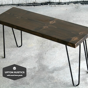Bench, Entryway Bench, Entry Bench, Wood Bench, Rustic Bench, Farmhouse Bench, Rustic Entry Bench, Rustic Bench Wood, Metal Legs, Steel Legs