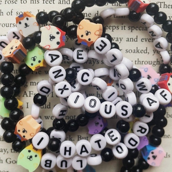 Cute Dog Message Bracelet