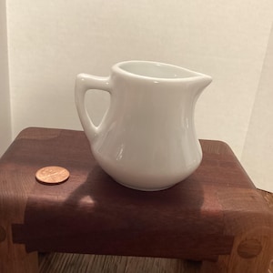 Vintage Inter-American porcelain creamer, vintage creamer, antique creamer, ironstone creamer with handle, ceramic creamer