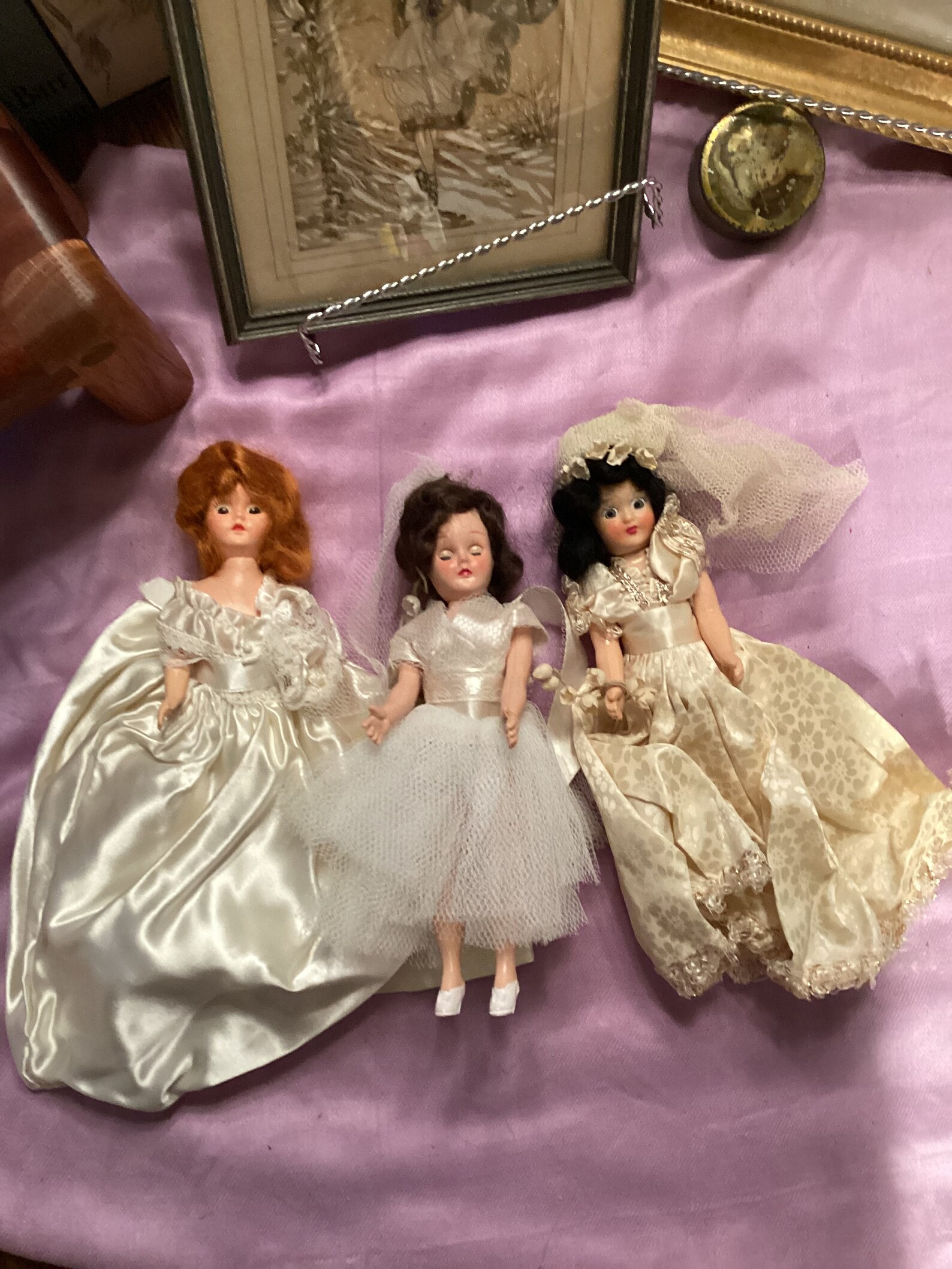 Six Vintage Mid Century Modern Dolls, Vintage Arco Gas Station Dolls