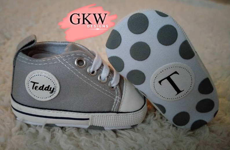 Personalised Toddler Shoes Baby Shoes Name or Initial Etsy UK