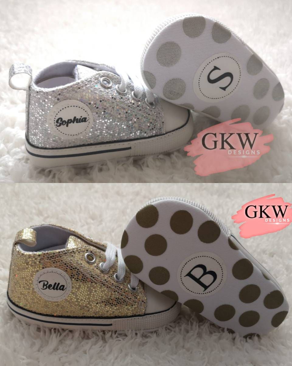 Personalised Toddler shoes baby shoes Name or Initial Etsy