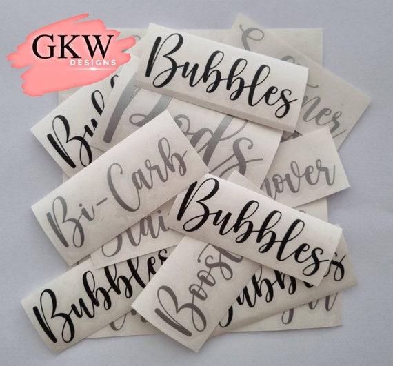 Personalised Custom Vinyl Decal Words Sticker Labels Hinching Etsy UK