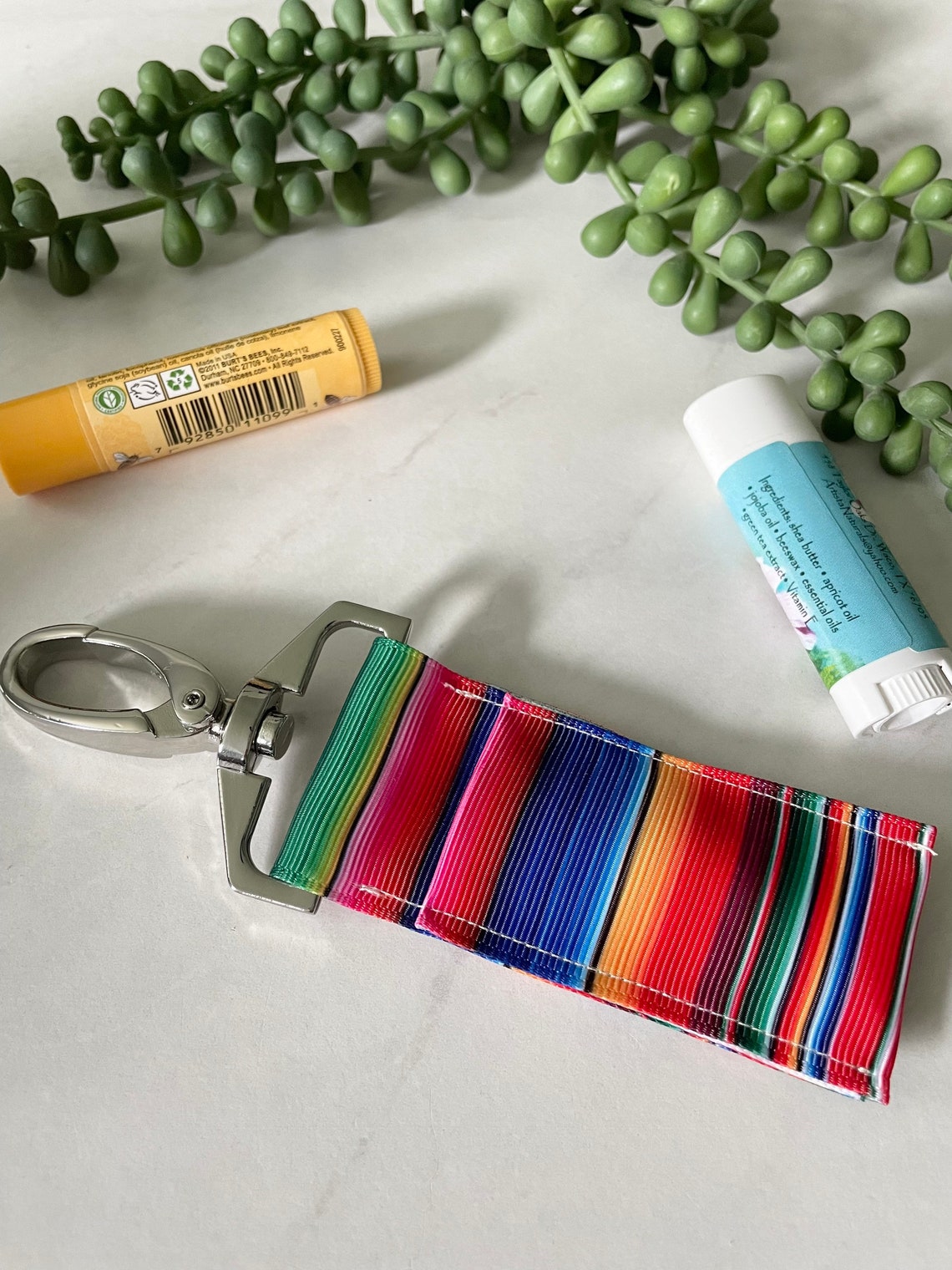Chapstick keychains//lip fob//lipstick holder//lip balm Etsy