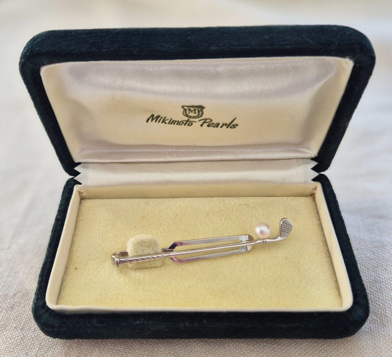mikimoto pearl tie tack