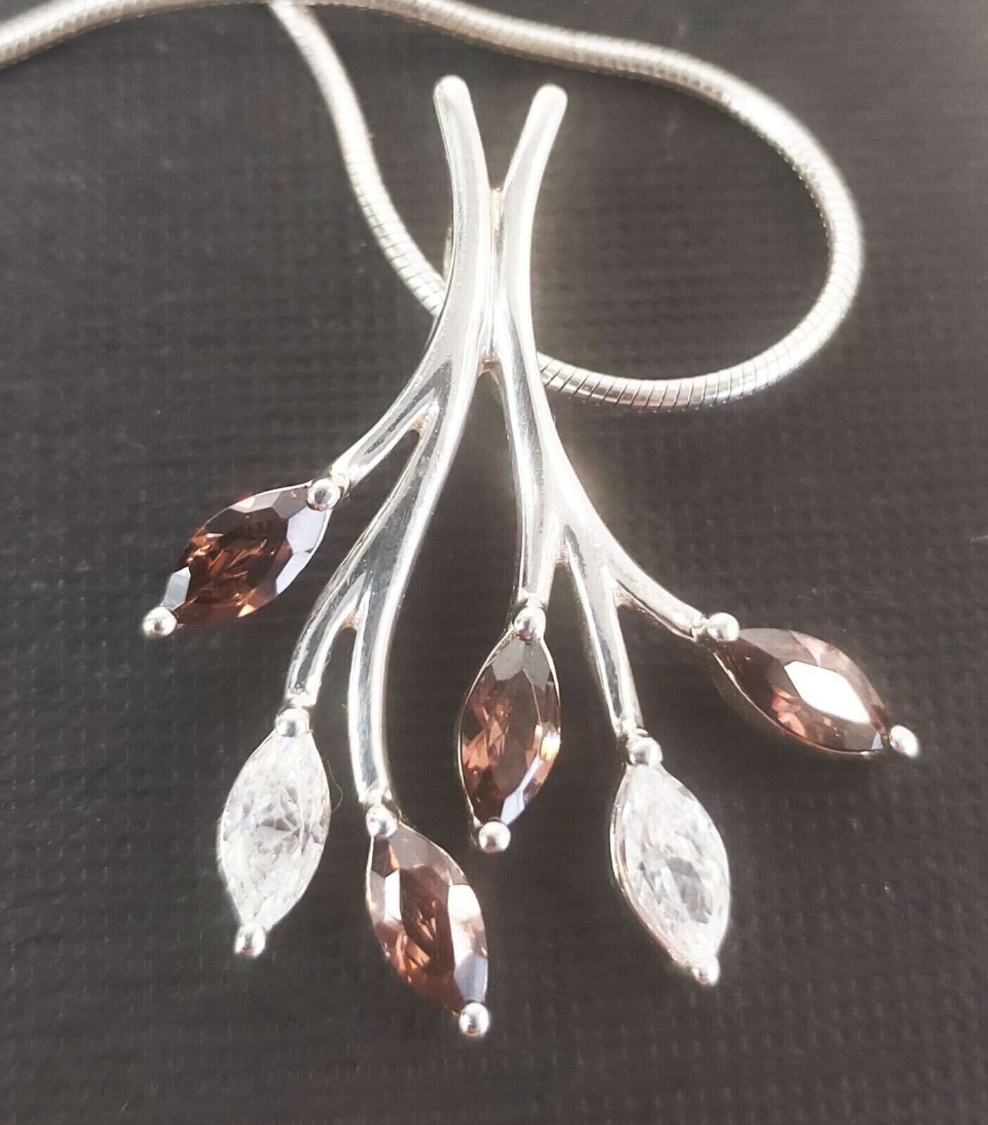 ヴィンテージ 925 スターリング シルバー チェーン クォーツ