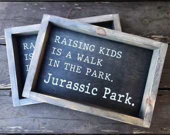 Jurassic park sign | Etsy