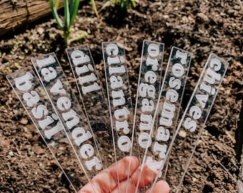 Garden Marker / Plant Stake / Herb Label / Garden Stick / Personalized Stake / Acrylic Marker