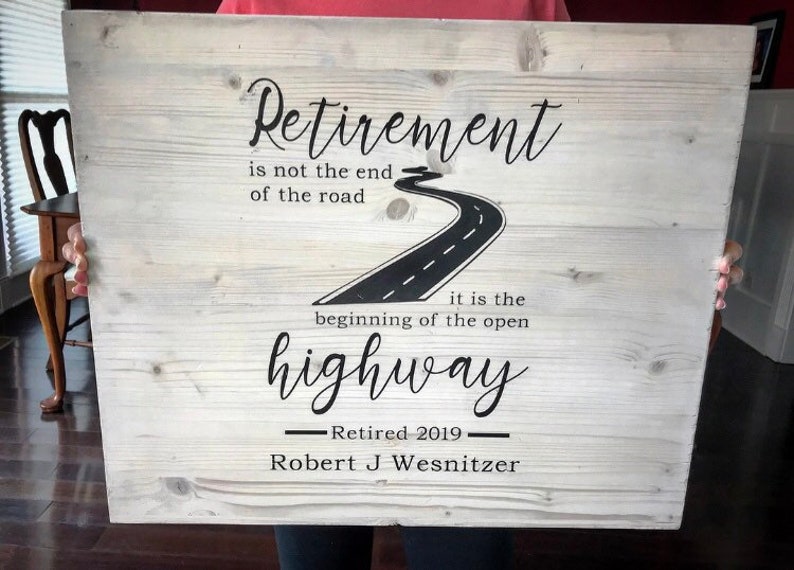Retirement Sign / Retirement Party Guest Book / Large Guest Etsy