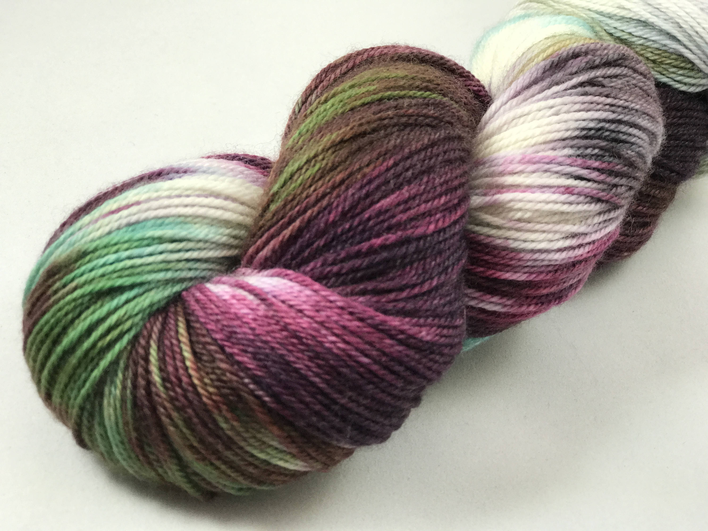Hand-dyed Merino 100g Cashmere and Nylon Sock Yarn