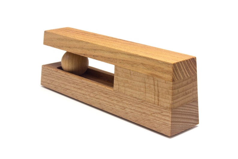 High quality wooden towel holder Universal and easy to use Combination of two types of wood image 4