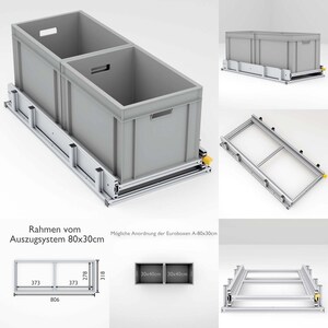 Rallonge arrière de Tinobu, longueur 80 cm, toutes largeurs possibles, rallonges robustes de 220 kg à monter soi-même dans les camping-cars et les camping-cars 80x30cm