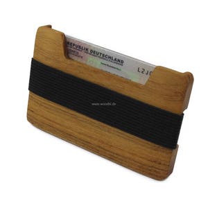 Titular de la tarjeta de crédito | Tarjeta de crédito Wallet | Cartera minimalista | Cartera de madera| Clip de dinero| Clip de dinero| Monedero hecho en Alemania