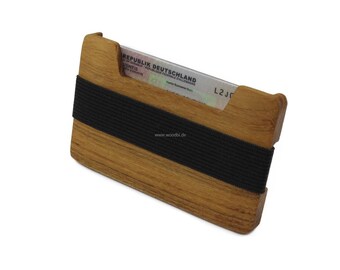 Credit Card Wallet | Wooden wallet in minimalist design | Business Card Holder, Credit Card Case | Money clip | possible engraving