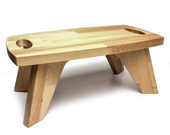 Children's stool made of solid beech wood, children's step stool Schemel, seat 34x18, height 14 cm