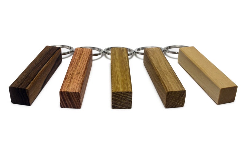 Woodbi Wooden Keychain | 5 Types of Wood to Choose From | Keyring Gift ...
