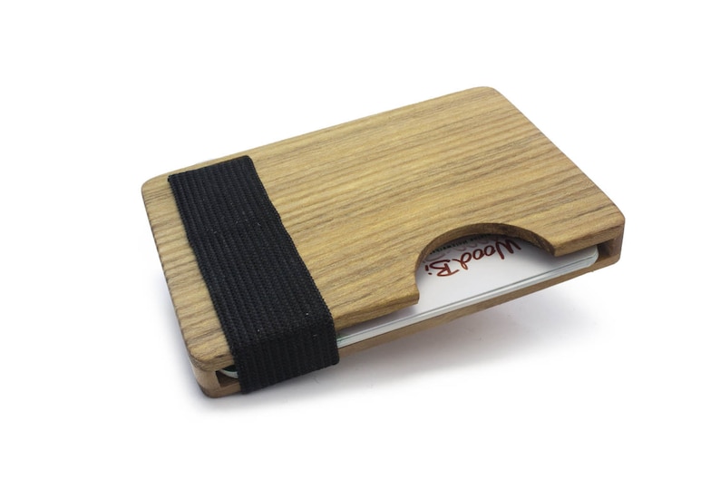 High Quality Credit Card Holder Made of Wood Akazie Credit Etsy