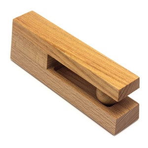High quality wooden towel holder Universal and easy to use Combination of two types of wood image 3