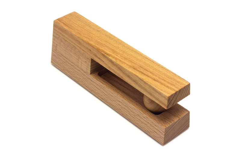 High quality wooden towel holder Universal and easy to use Combination of two types of wood image 3