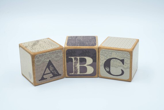 vintage baby blocks