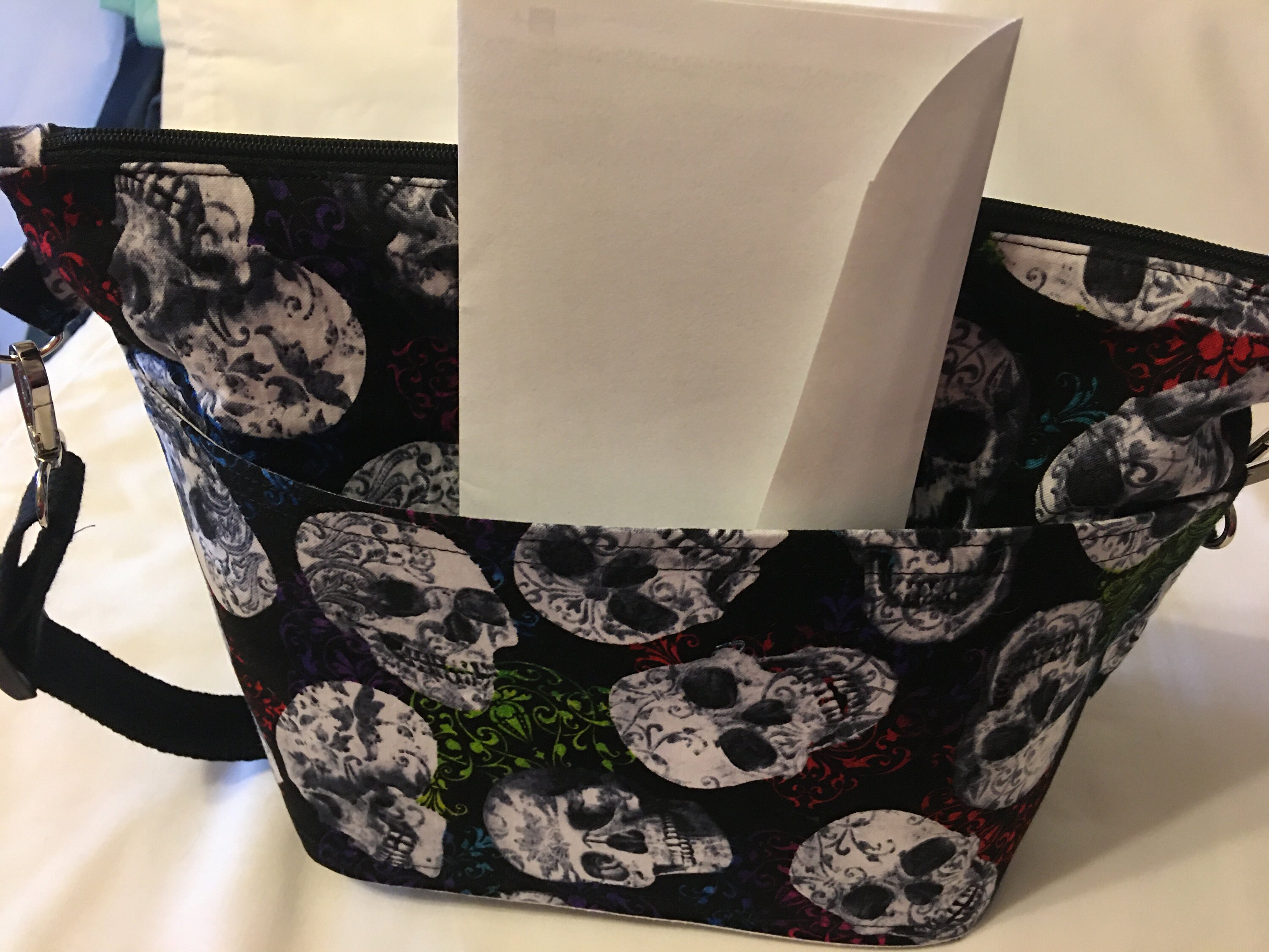 Skull Cross Body Bag Purse Adjustable Strap Skull Shoulder Etsy