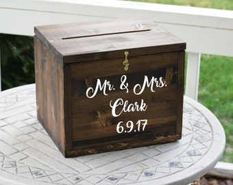 Rustic Wedding Card Box Etsy