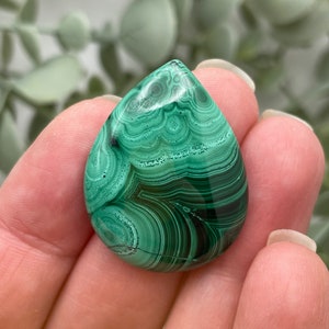 Natural Malachite Cabochons // Cabs // Wire Wrapping // Malachite Pendant // Crystal // Healing Crystals // Real // Authentic
