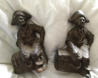 Vintage Pirate Bookends