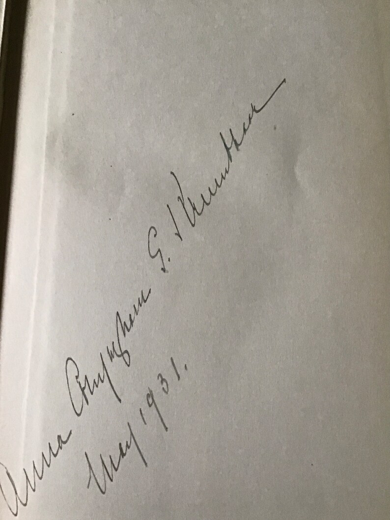 May include: A handwritten signature that reads "Anna Strong" followed by the date "May 1, 1931."