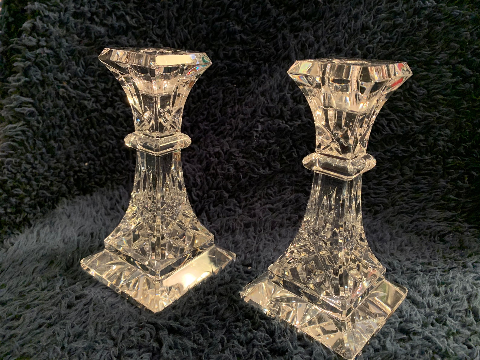 Waterford Lismore Candle Holders 6 Pair Excellent Etsy