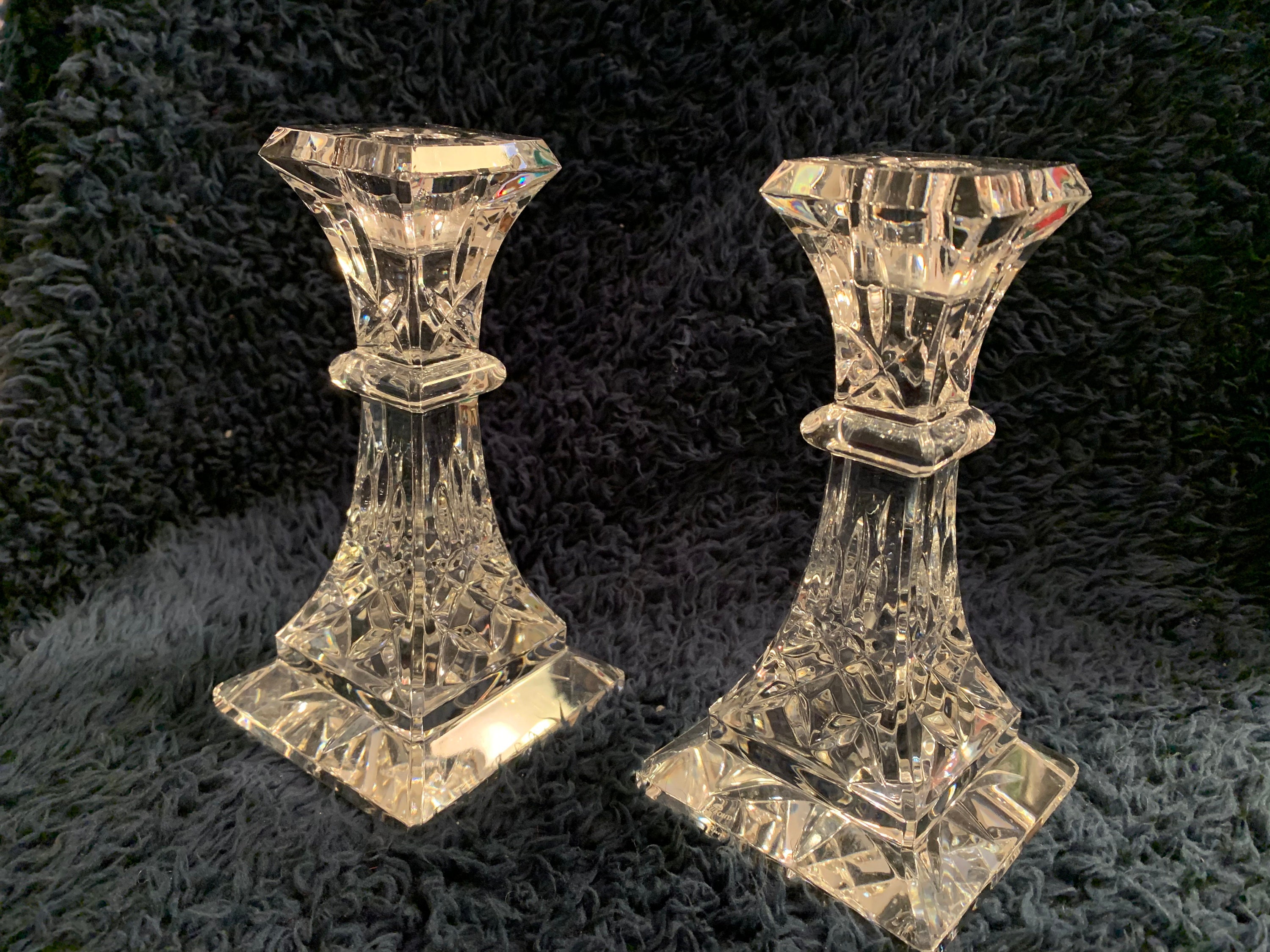 Waterford Lismore Candle Holders 6 Pair Excellent Etsy