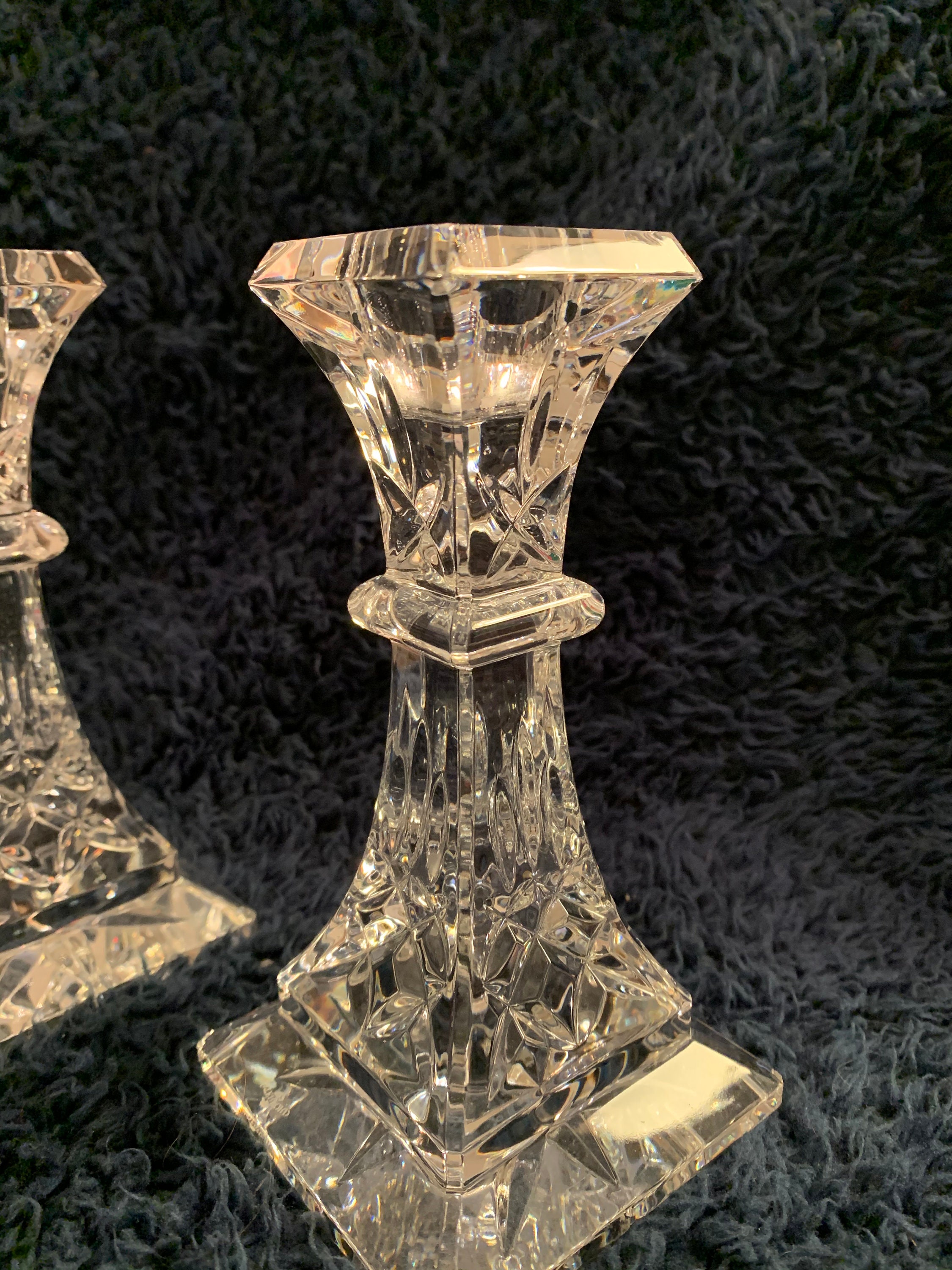 Waterford Lismore Candle Holders 6 Pair Excellent Etsy