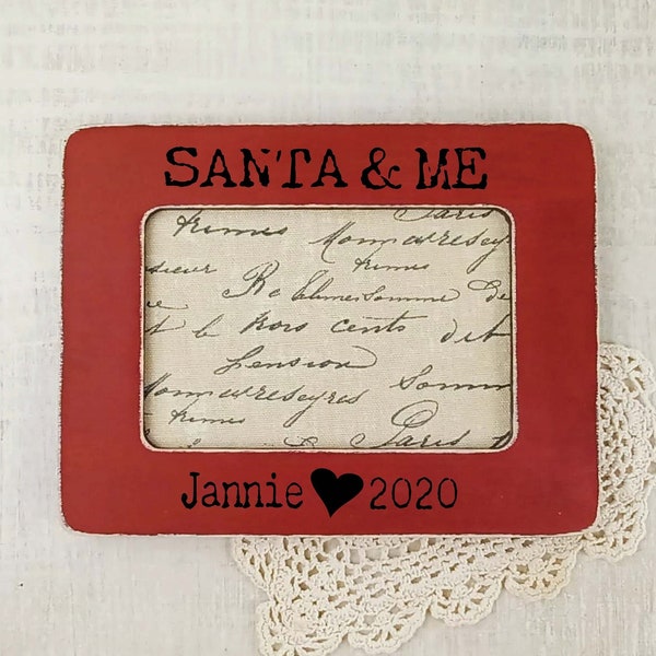 Santa and Me Frame Etsy