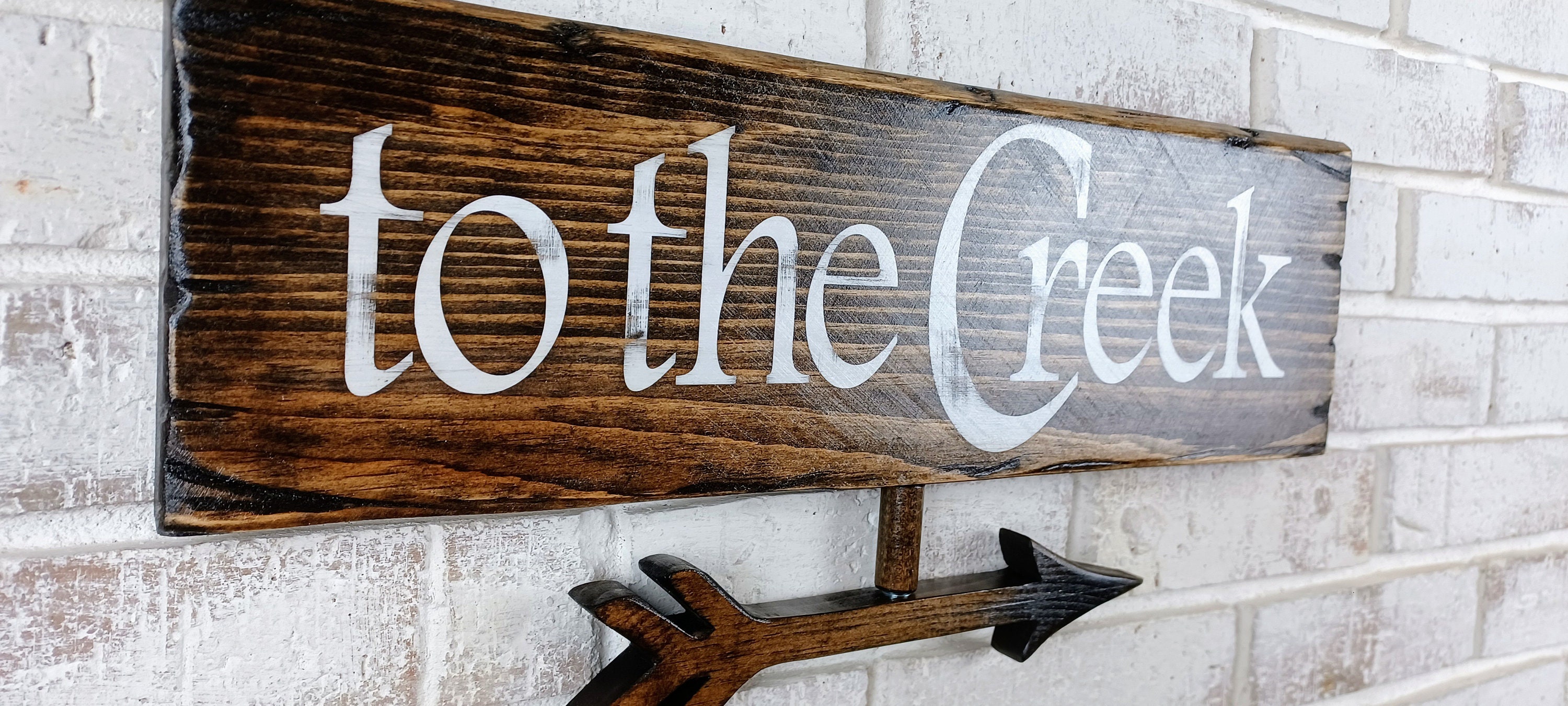 Wall Hangings Wall Décor Outdoor Decor Creek Signs Creek Directional Signs Creek Life Yard Signs
