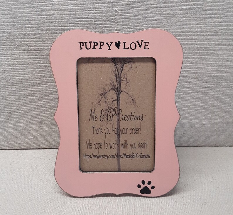 Puppy Love Personalized Picture Frames Dog Accessories Etsy