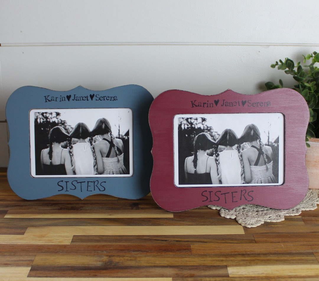 Sisters Frame Siblings Picture Frame Brother Sister Frame Etsy