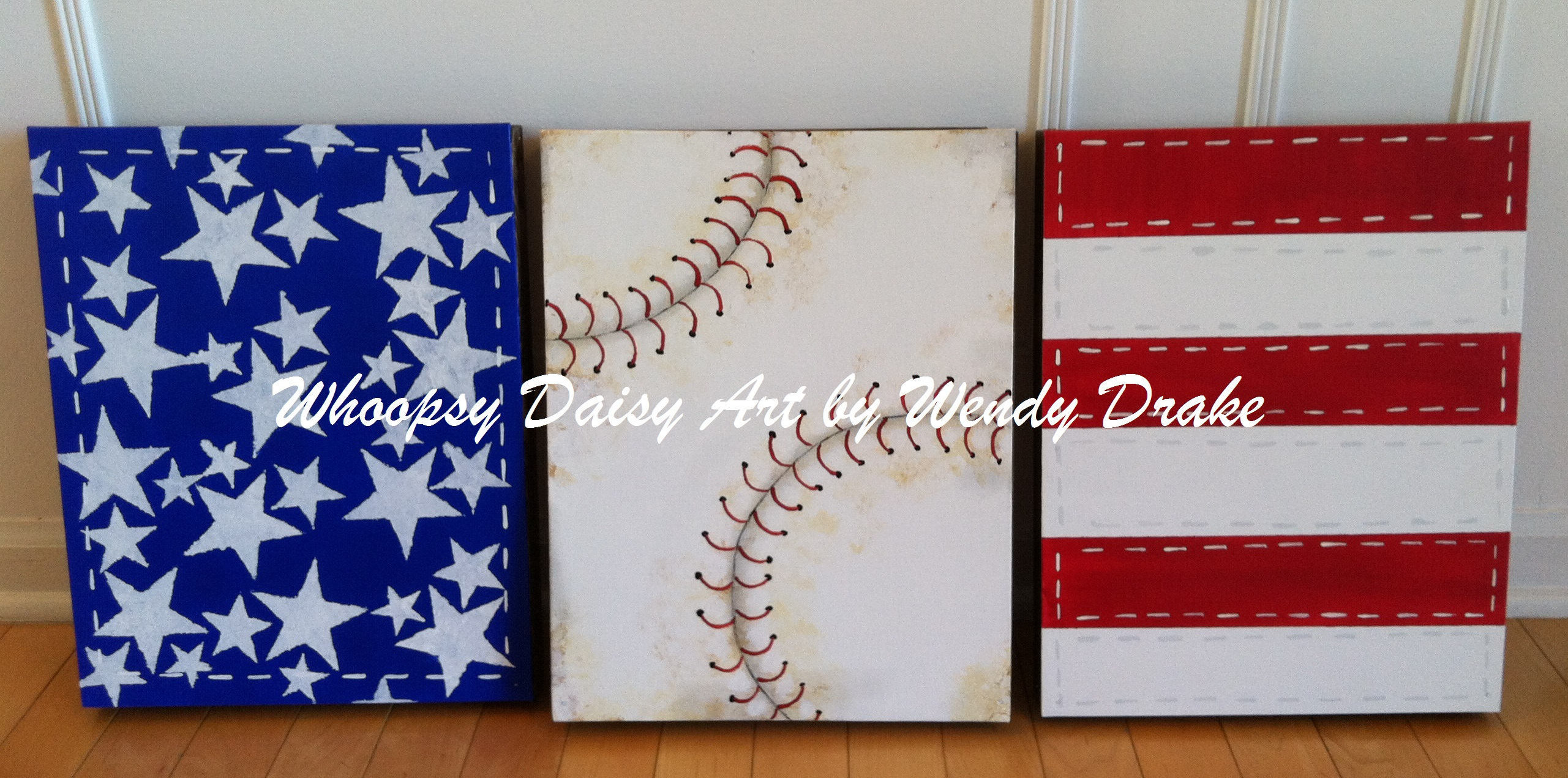 Baseball Nursery Wall Art / Sports Nursery Decor / Red White Etsy