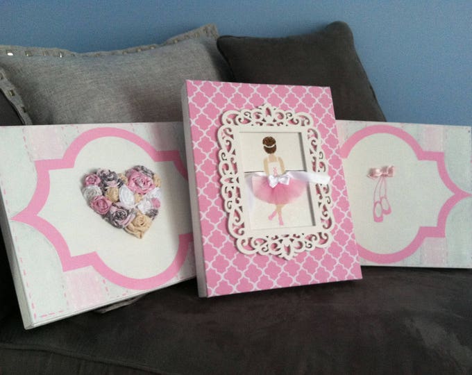 Pink Ballerina Nursery Art Pink Ballerina Nursery Girl Etsy