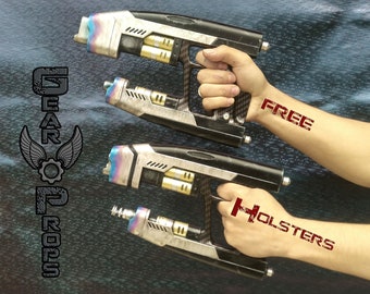 Highly Detailed Star lord blasters + Free Holsters for Star Lord cosplay