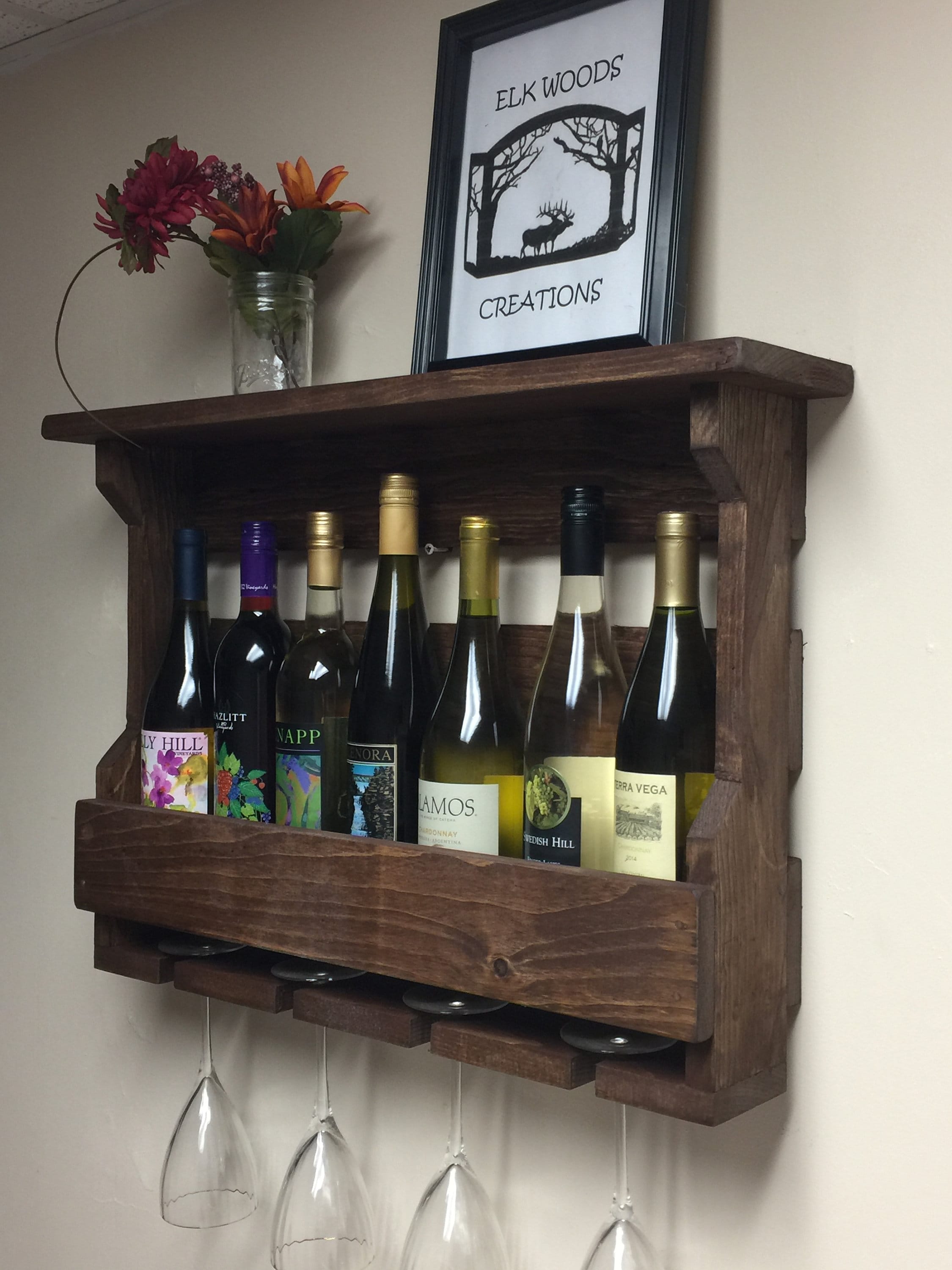 wood wine rack