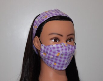 Washable Face Masks with Filter Pocket and Nose Wire
