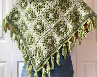 【D&G】Granny square/WOOL crochet Poncho The Granny Square Poncho Crochet Tutorial! - YouTube